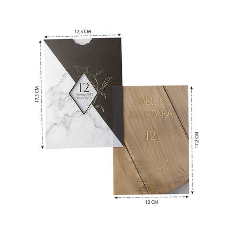 Code: 40204 - Transparente Hochzeitseinladung