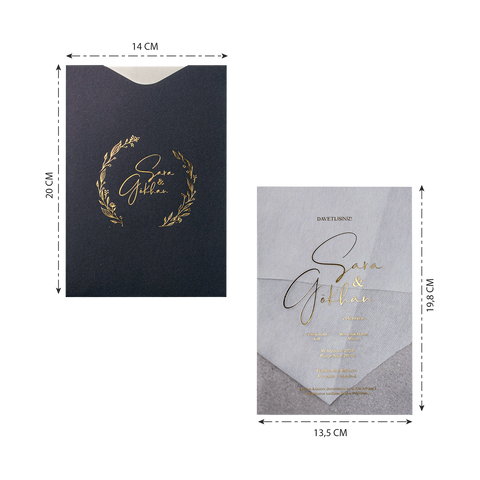 Code: 10355 - Transparente Hochzeitseinladung