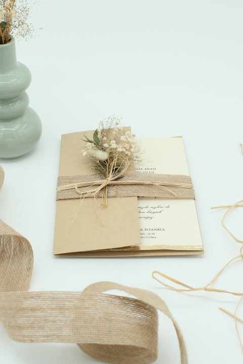 Code: 5007 - Handgemachte Hochzeitseinladung