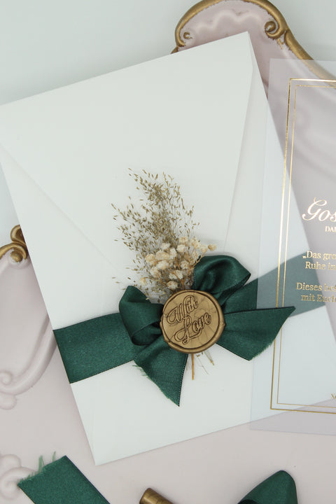 Code: 5009 - Handgemachte Hochzeitseinladung