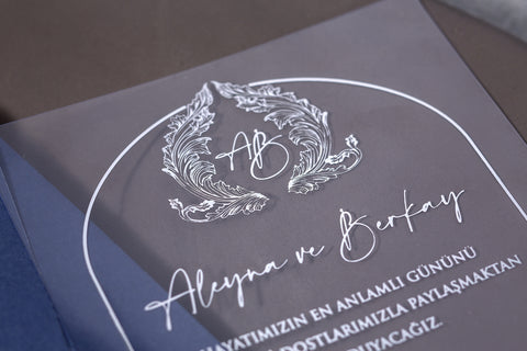 Code: 7079 - Transparente Hochzeitseinladung
