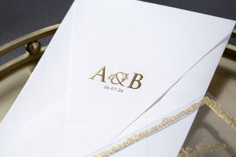 Code: 7080 - Transparente Hochzeitseinladung