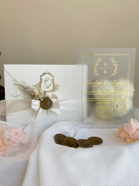 Code: 4013 - Handgemachte Hochzeitseinladung