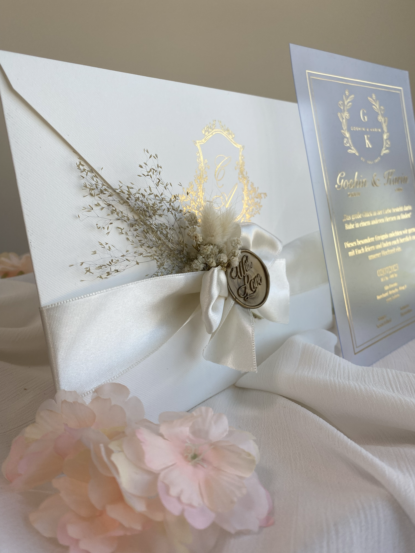 Code: 4013 - Handgemachte Hochzeitseinladung