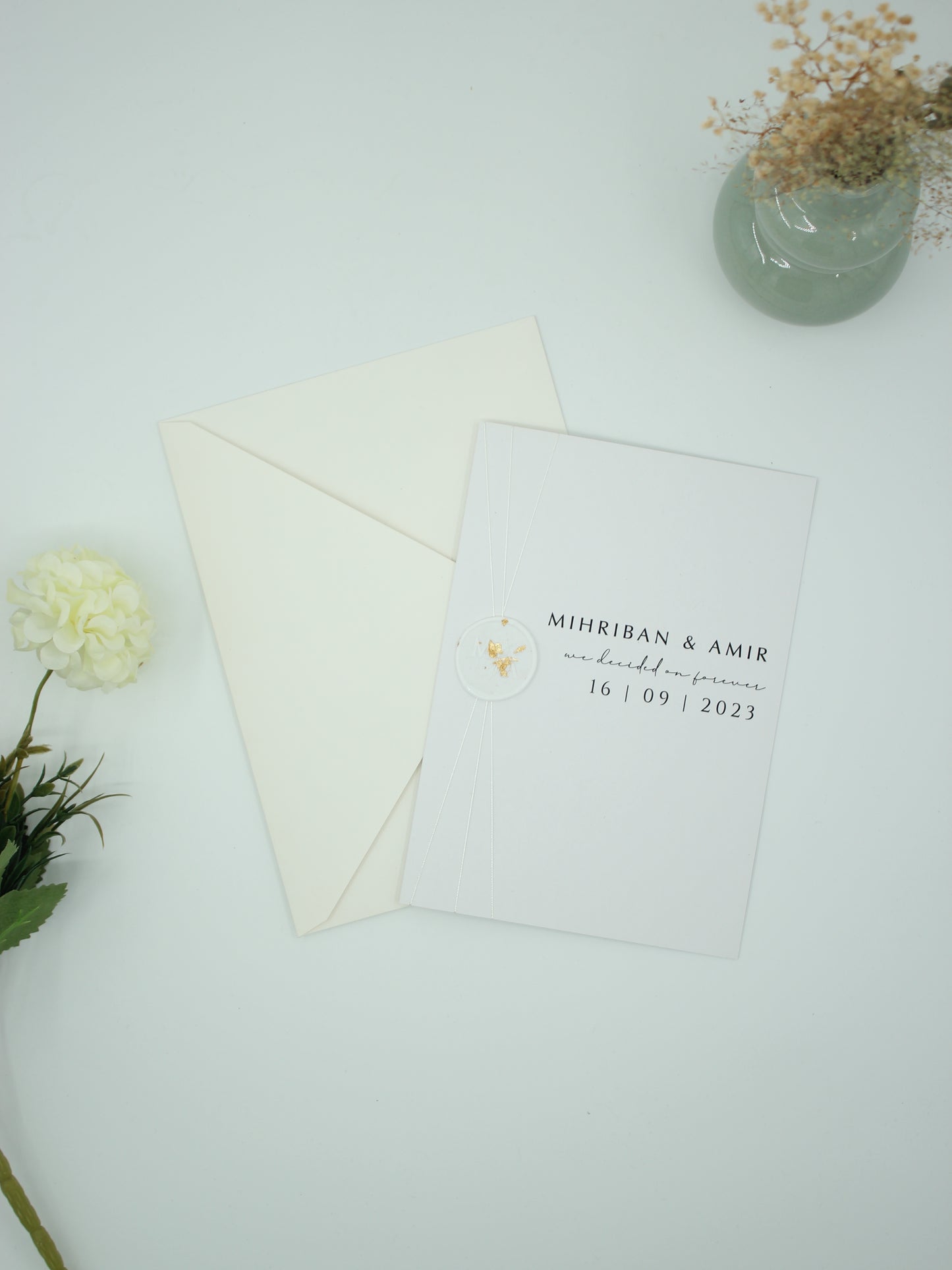Code: 5016 - Handgemachte Hochzeitseinladung