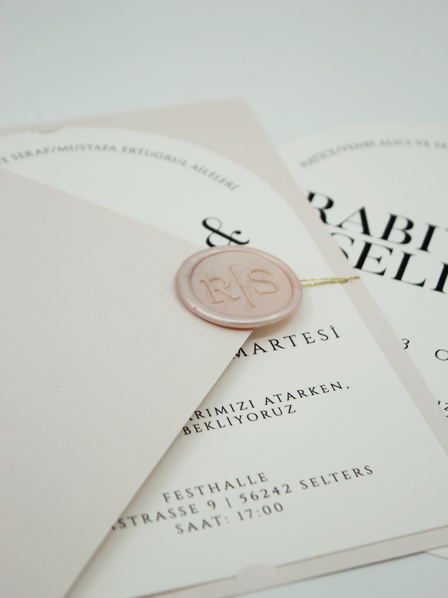 Code: 5010 - Handgemachte Hochzeitseinladung