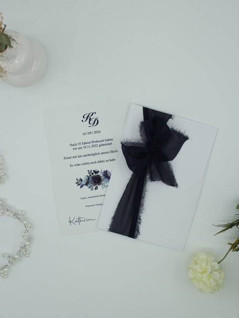 Code: 5011 - Handgemachte Hochzeitseinladung
