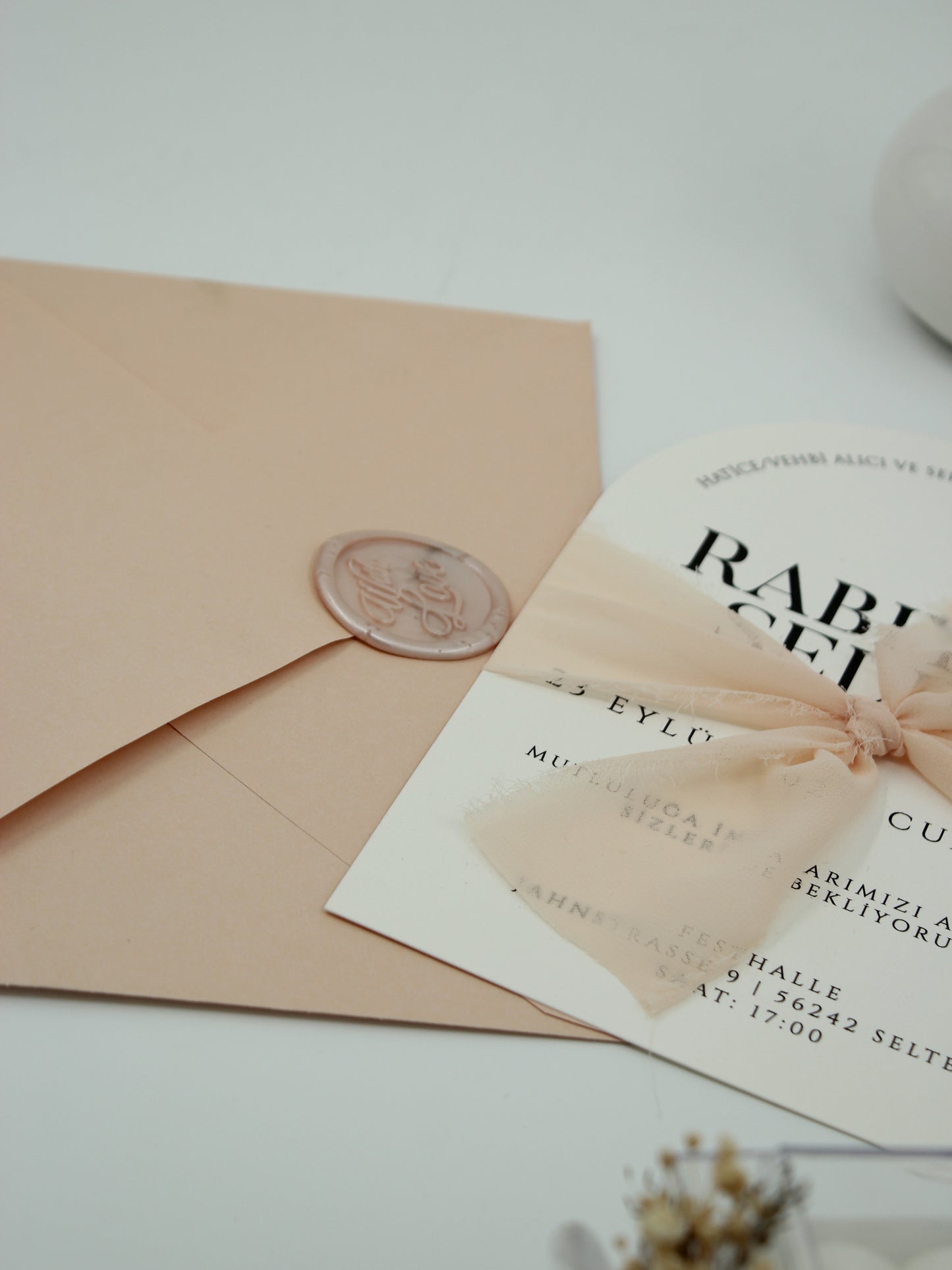 Code: 5001 - Handgemachte Hochzeitseinladung