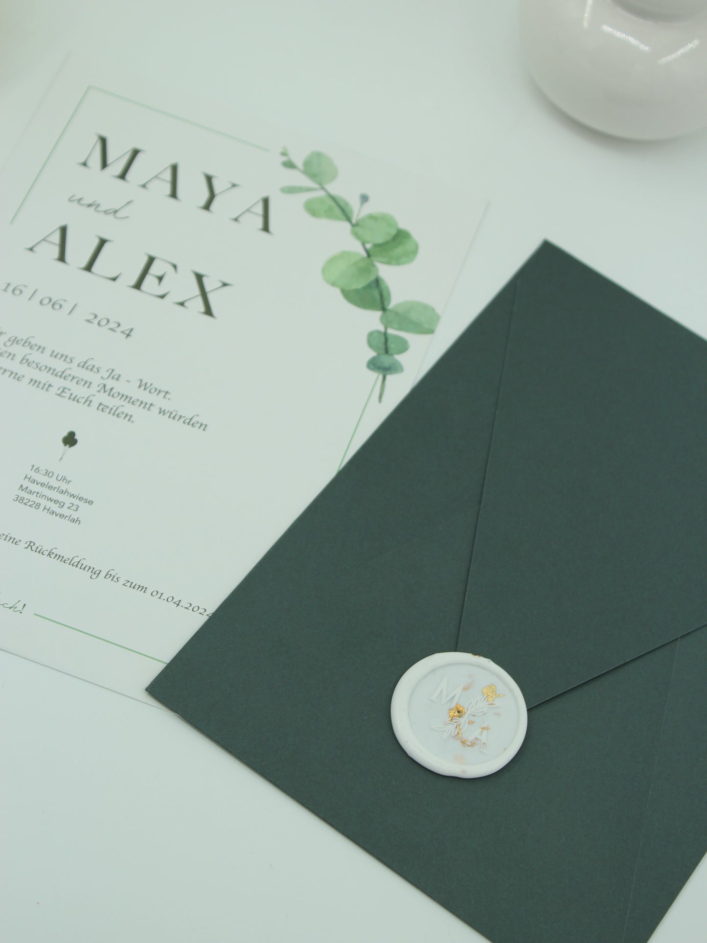 Code: 5012 - Handgemachte Hochzeitseinladung