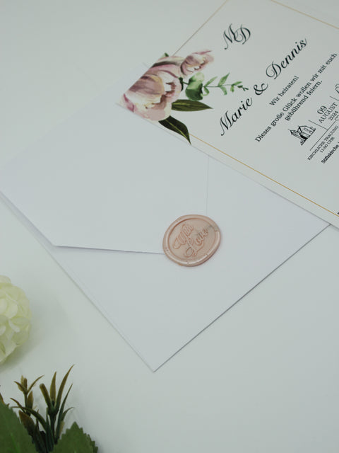 Code: 5015 - Handgemachte Hochzeitseinladung