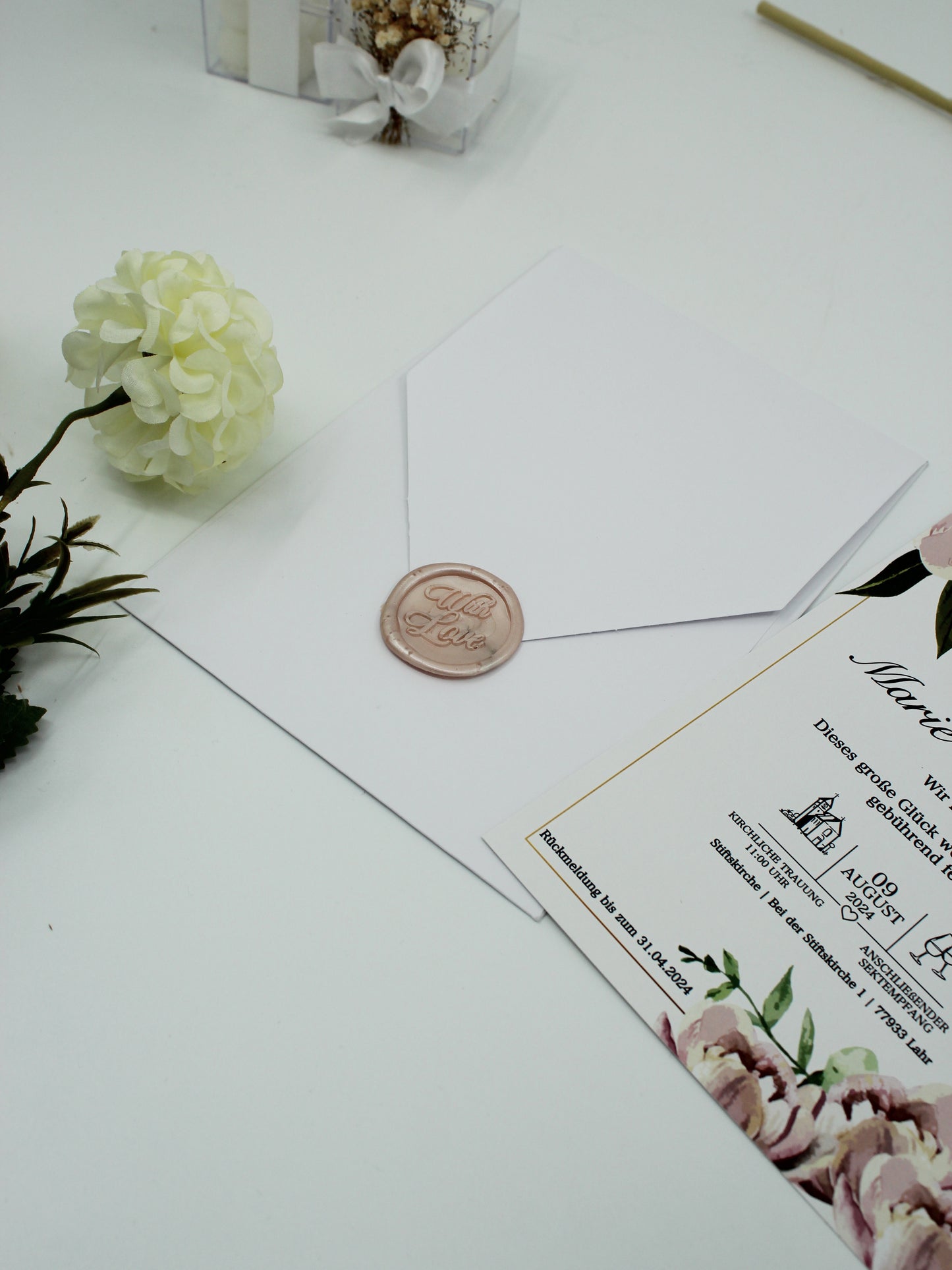 Code: 5015 - Handgemachte Hochzeitseinladung