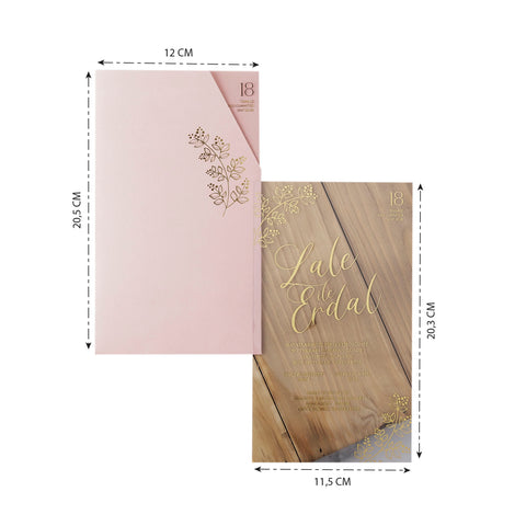 Code: 40128 - Transparente Hochzeitseinladung