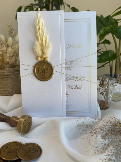Code: 4001 - Handgemachte Hochzeitseinladung
