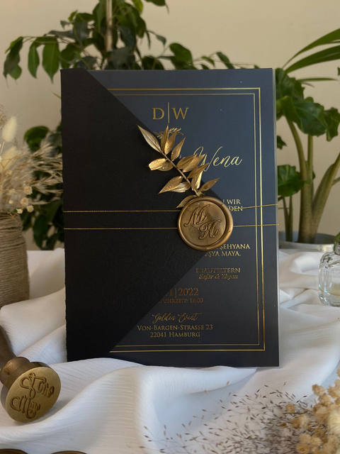 Code: 4002 - Handgemachte Hochzeitseinladung