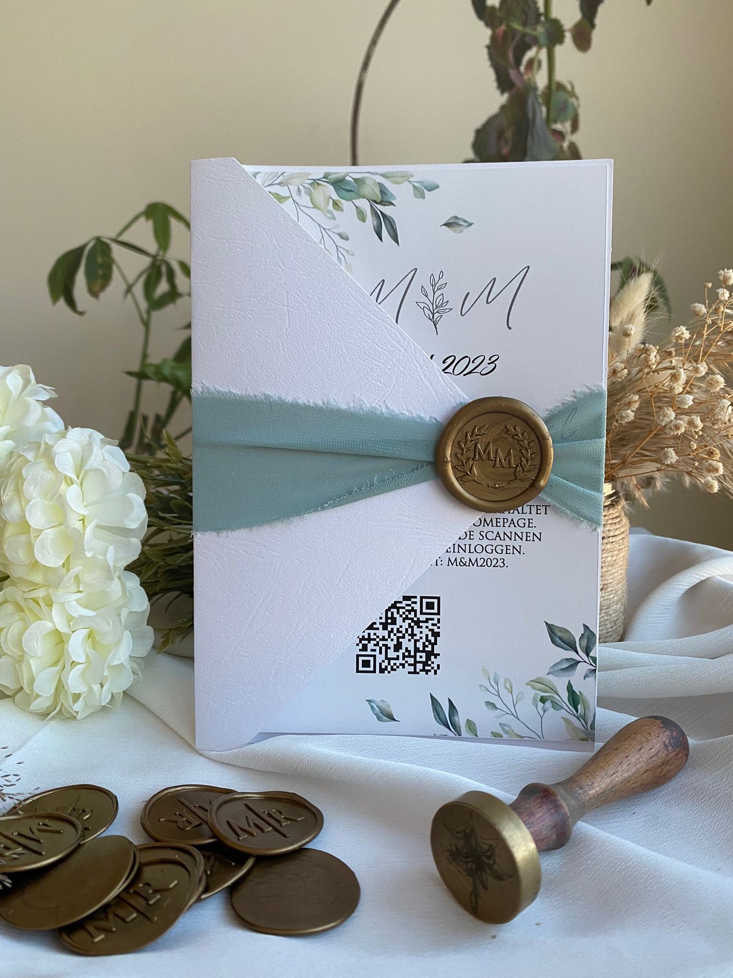 Code: 4009 - Handgemachte Hochzeitseinladung