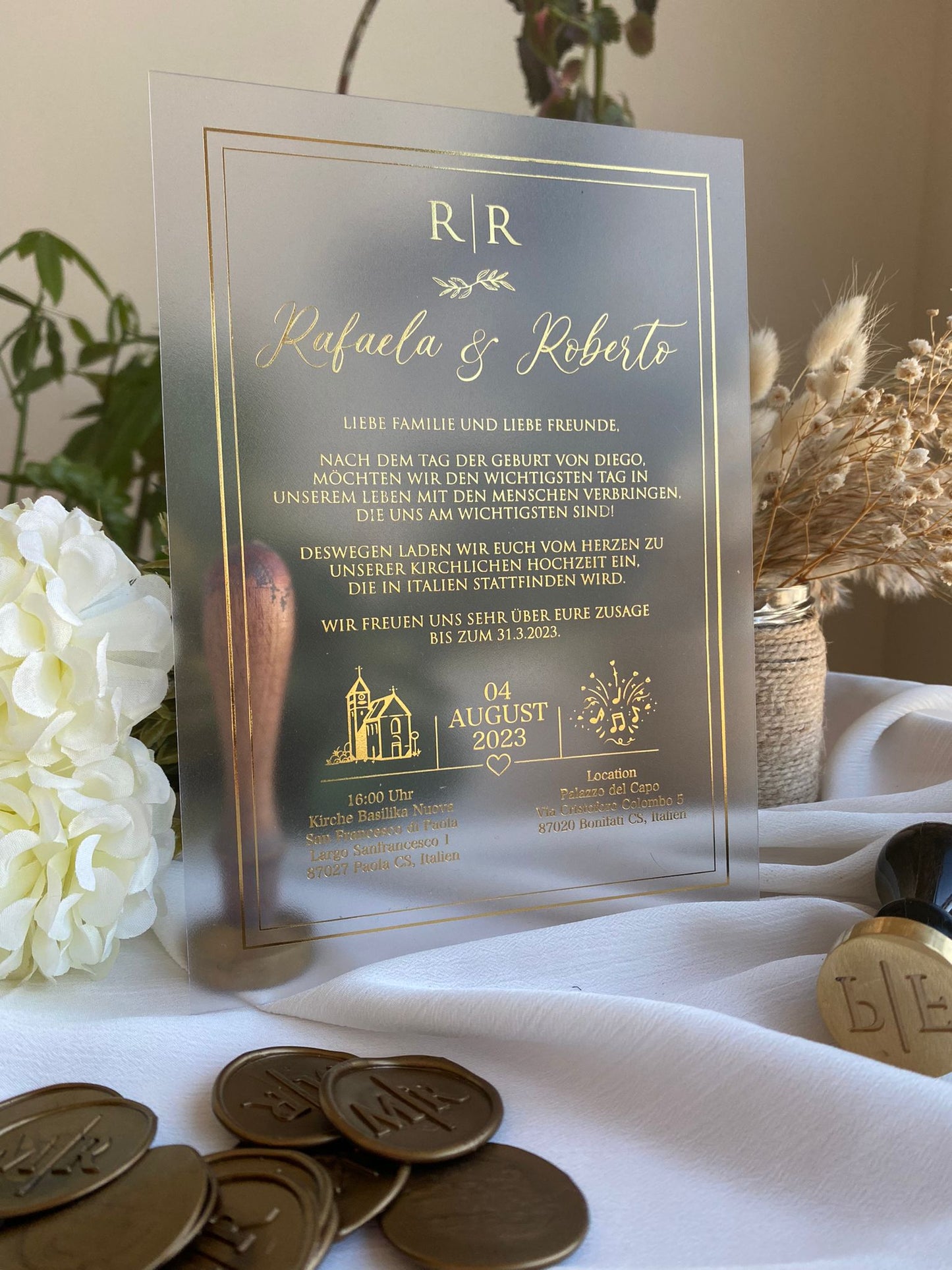 Code: 4008 - Handmade Wedding Invitation