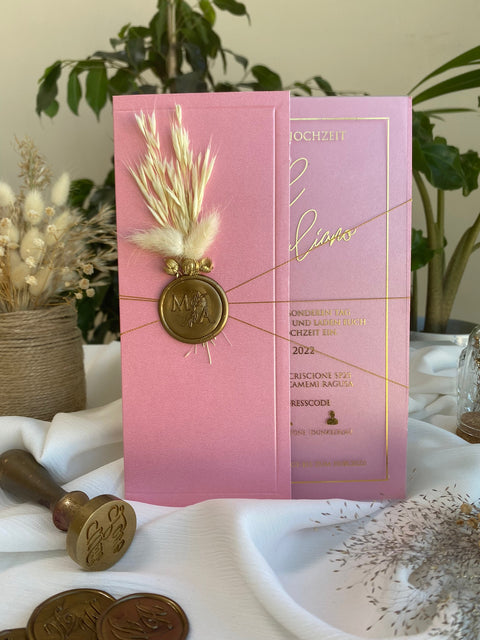Code: 4004 - Handgemachte Hochzeitseinladung