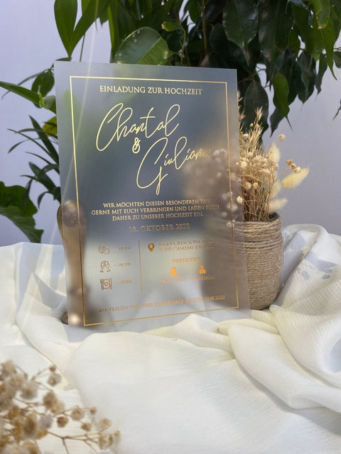 Code: 1009 - Handgemachte Hochzeitseinladung - Einladung Store
