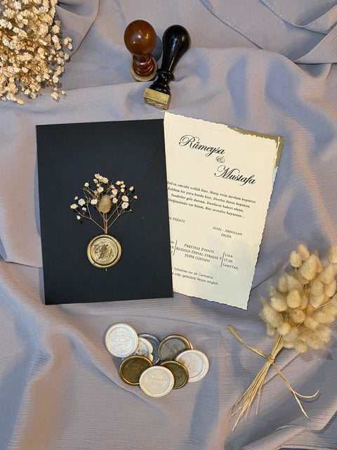 Code: 1014 - Handgemachte Hochzeitseinladung - Einladung Store