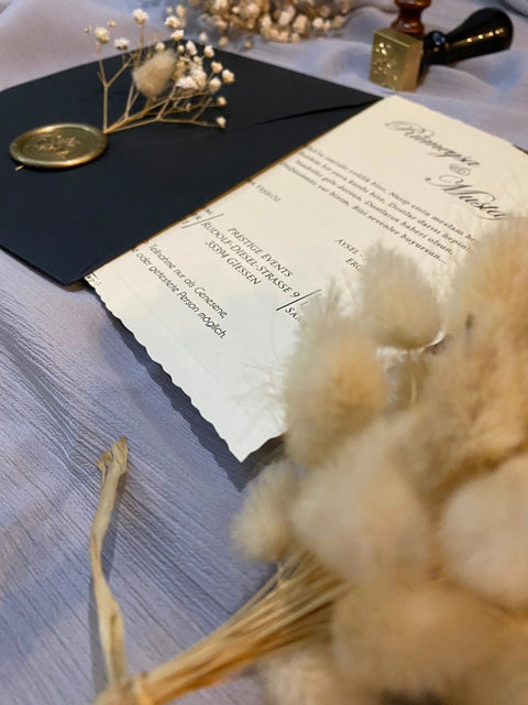 Code: 1014 - Handgemachte Hochzeitseinladung - Einladung Store