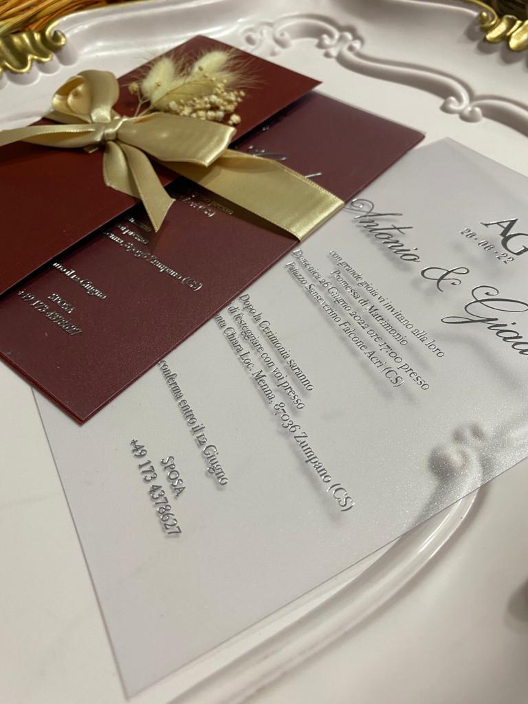 Code: 1018 - Handgemachte Hochzeitseinladung - Einladung Store
