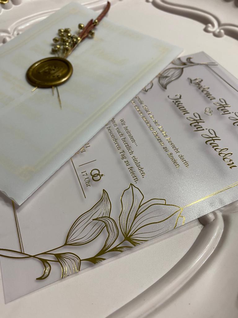 Code: 1020 - Handgemachte Hochzeitseinladung - Einladung Store