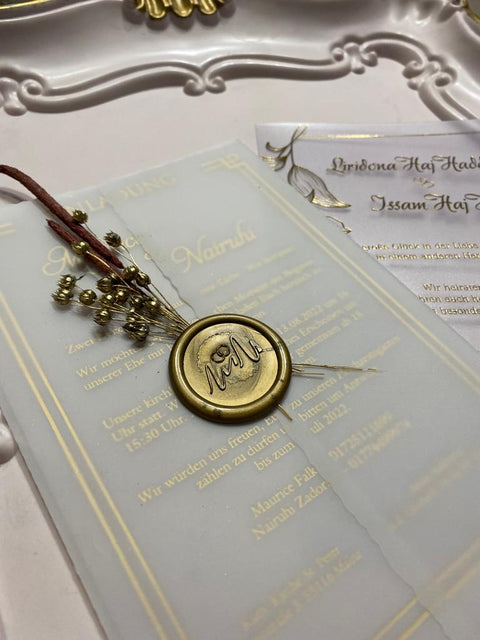 Code: 1020 - Handgemachte Hochzeitseinladung - Einladung Store