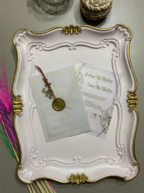 Code: 1020 - Handgemachte Hochzeitseinladung - Einladung Store