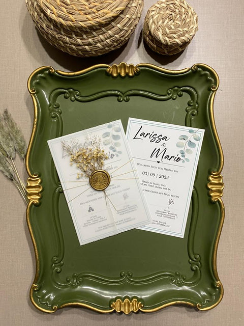 Code: 1021 - Handgemachte Hochzeitseinladung - Einladung Store