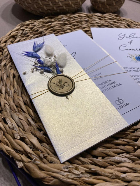 Code: 1024 - Handgemachte Hochzeitseinladung - Einladung Store