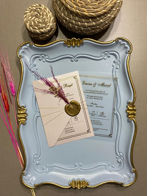 Code: 1026 - Handgemachte Hochzeitseinladung - Einladung Store