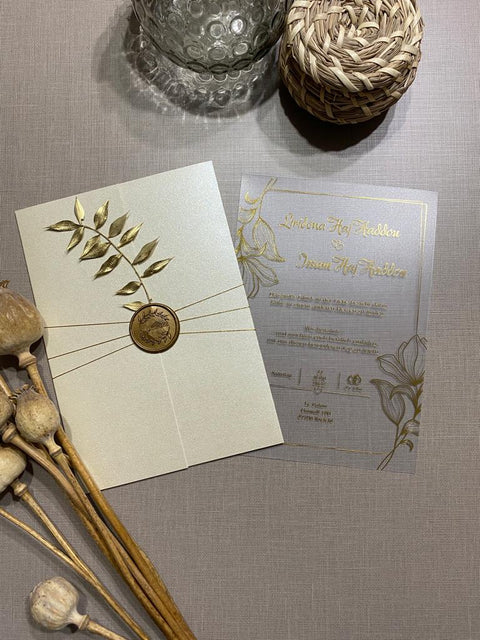 Code: 1076 - Handgemachte Hochzeitseinladung - Einladung Store