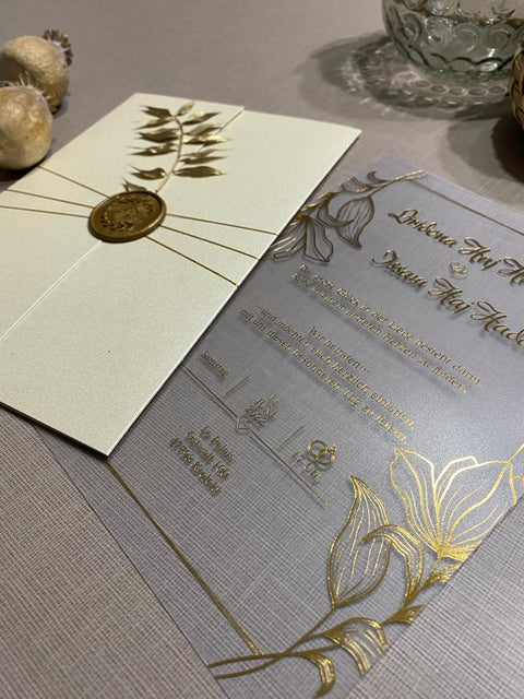 Code: 1076 - Handgemachte Hochzeitseinladung - Einladung Store