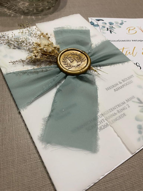 Code: 1079 - Handgemachte Hochzeitseinladung - Einladung Store