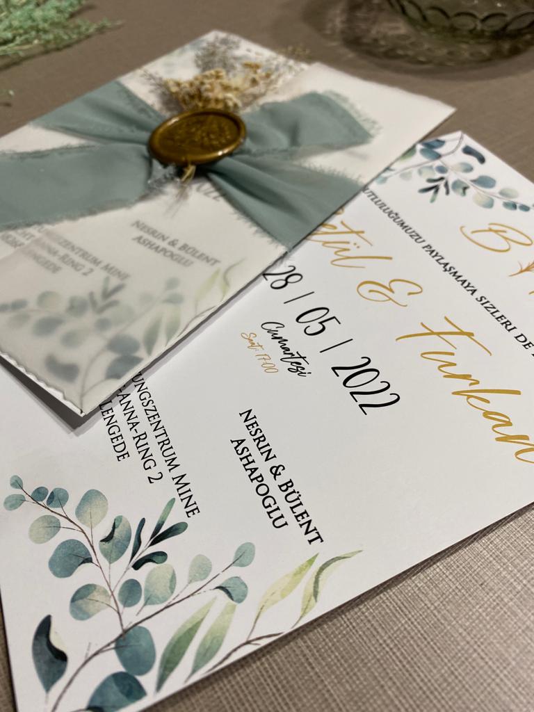 Code: 1079 - Handgemachte Hochzeitseinladung - Einladung Store