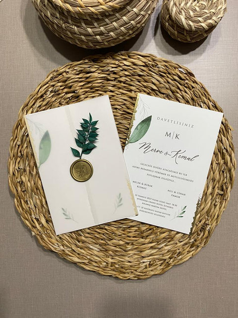 Code: 1084 - Handgemachte Hochzeitseinladung - Einladung Store