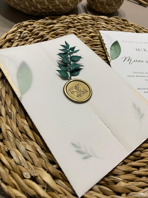 Code: 1084 - Handgemachte Hochzeitseinladung - Einladung Store
