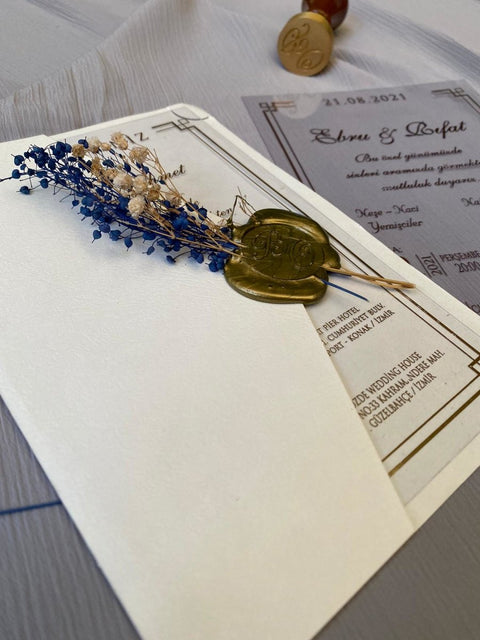 Code: 6101 - Handgemachte Hochzeitseinladung - Einladung Store