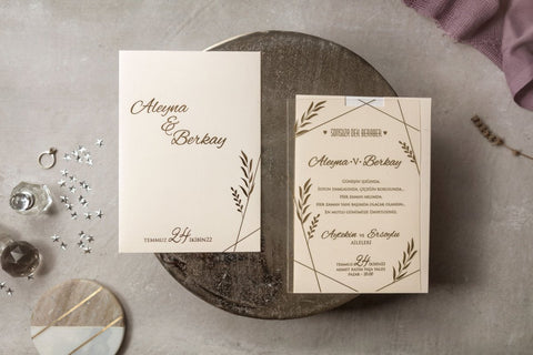 Code: IK8401 - Transparente Hochzeitseinladung - Einladung Store