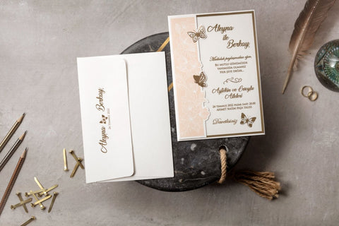 Code: IK8414 - Transparente Hochzeitseinladung - Einladung Store