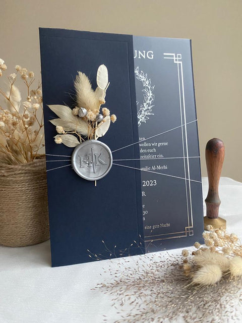 Code: 4007 - Handgemachte Hochzeitseinladung