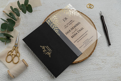 Code: 9214 - Transparente Hochzeitseinladung