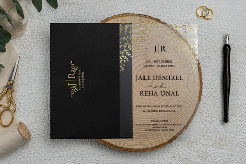 Code: 9214 - Transparente Hochzeitseinladung