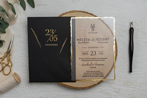 Code: 9261 - Transparente Hochzeitseinladung