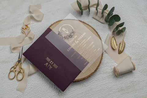 Code: 9267 - Transparente Hochzeitseinladung