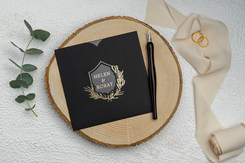 Code: 9272 - Transparente Hochzeitseinladung