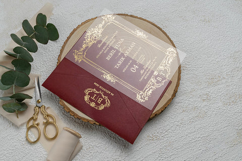 Code: 9363 - Transparente Hochzeitseinladung
