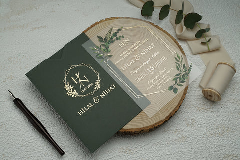 Code: 9366 - Transparente Hochzeitseinladung