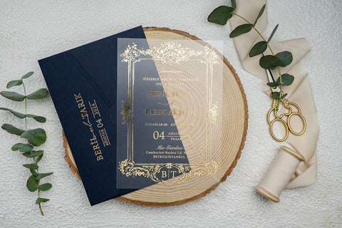 Code: 9367 - Transparente Hochzeitseinladung