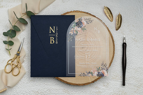 Code: 9369 - Transparente Hochzeitseinladung